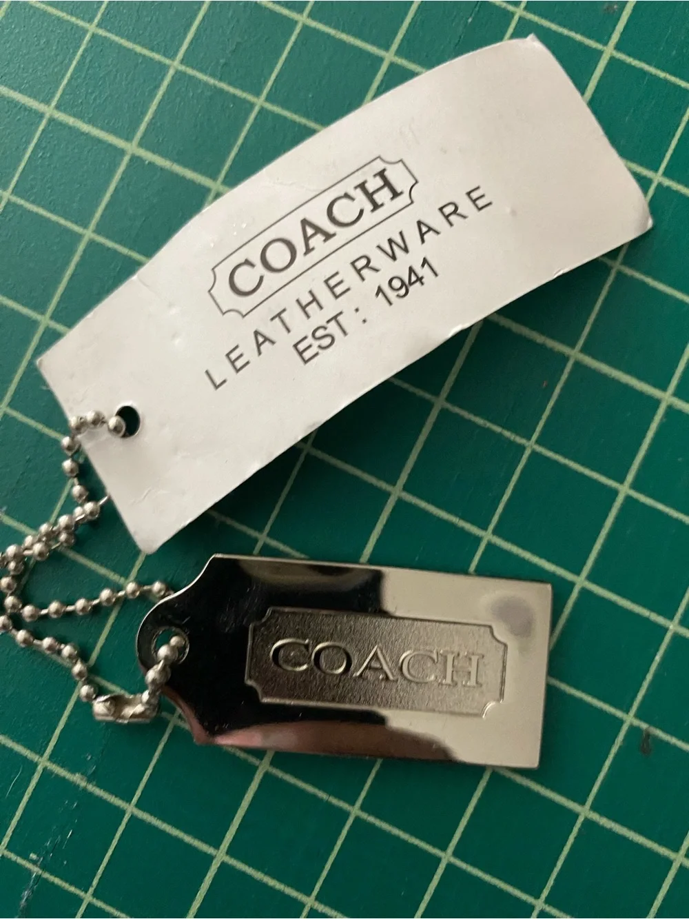 Coach vintage metal